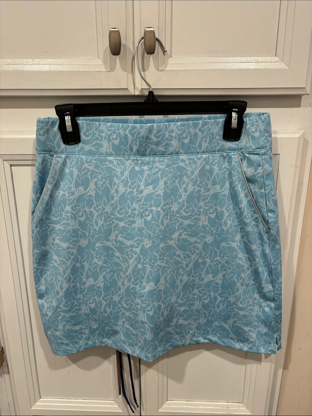 Dunning Light Blue Printed Golf Skort - Size S